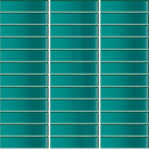 Glasmosaik Turkosblå Blank(E31)