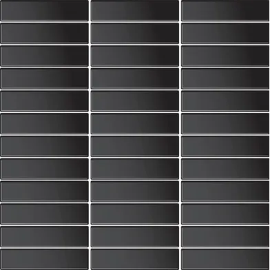 Glasmosaik Svart Blank(G03)