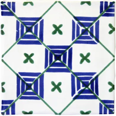 Smögen Dekor Azul Blå/Grön PS-1304