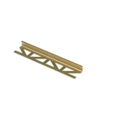 Kakellist rak alu. guldeloxerad matt 10 mm 2,5m