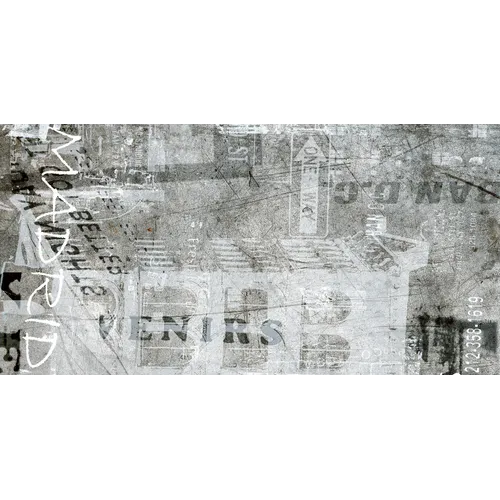 Graffiti Grigio Grå Urban Dekor rect