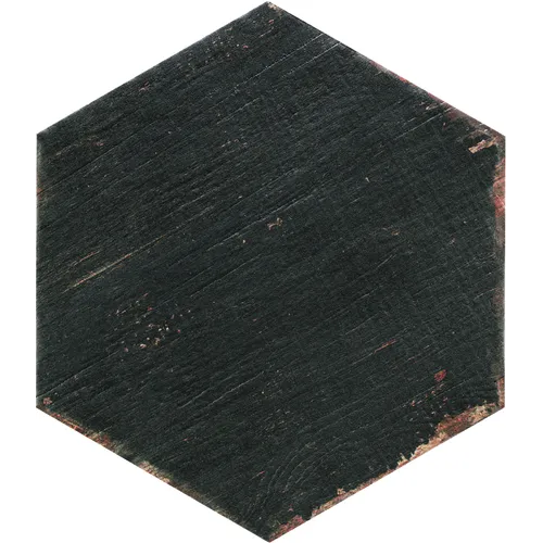 Retro Negre Svart Hexagon