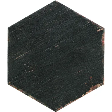 Retro Negre Svart Hexagon