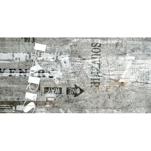 Graffiti Grigio Grå Urban Dekor rect