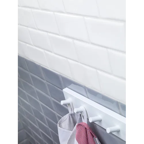 Cotton White Vit Vågig Glossy Blank