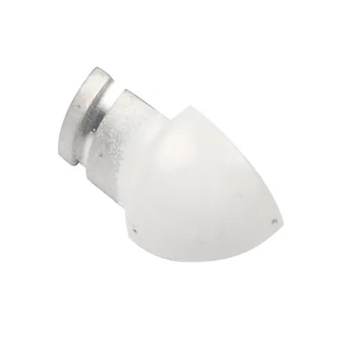 Hörndel kv.rund alu vit 12,5mm