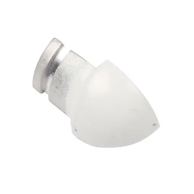 Hörndel kv.rund alu vit 12,5mm