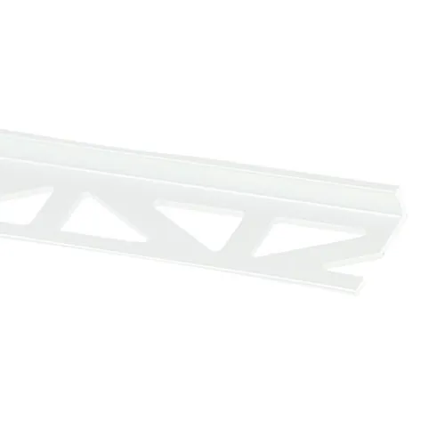 Kakellist Rak, Alu. 8 mm, Vit