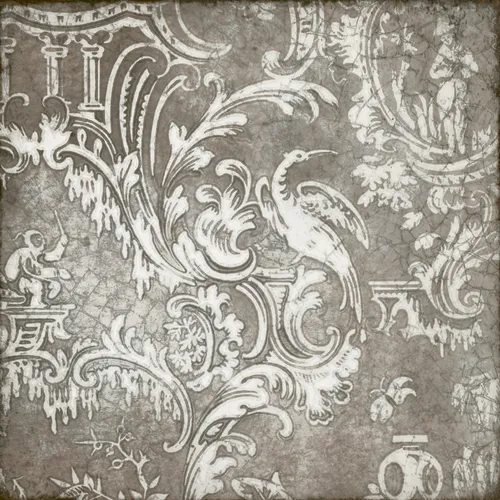 Maiolica Ornamenta Grigio Grå Dekor