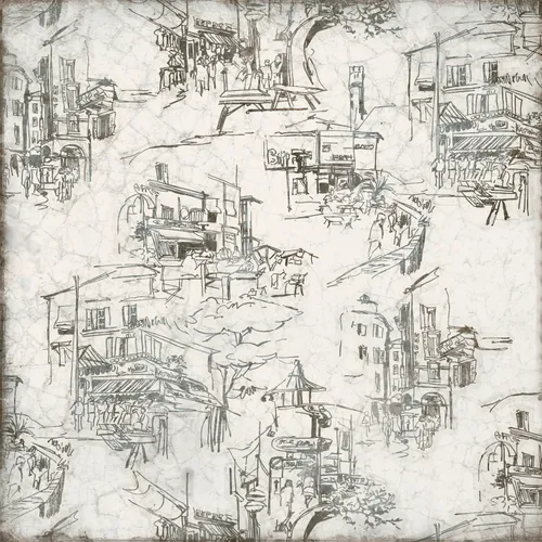 Maiolica Ornamenta Grigio Grå Dekor