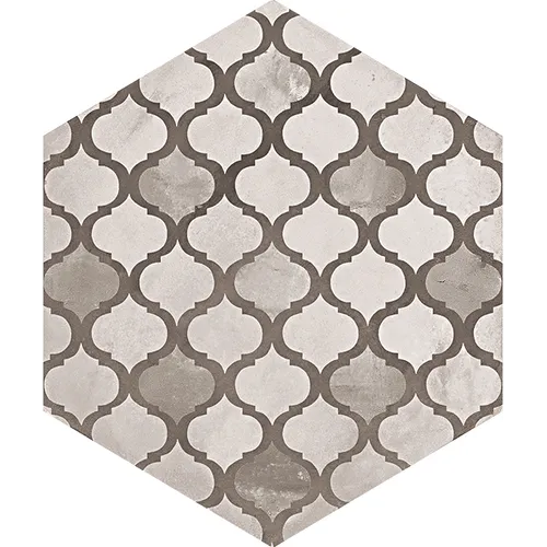 Terra Black/Grey Hexagon Mix Dekor