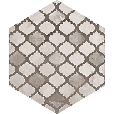 Terra Black/Grey Hexagon Mix Dekor