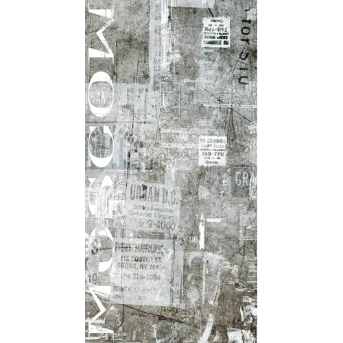 Graffiti Grigio Grå Urban Dekor rect