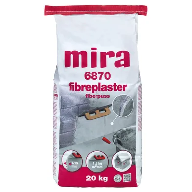 Putsbruk 6870 Mira Fibreplaster Fiberputs 20kg