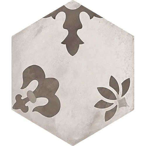 Terra Black/Grey Hexagon Mix Dekor