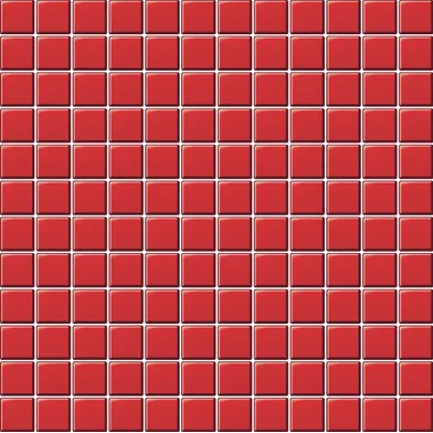 Glasmosaik Röd blank