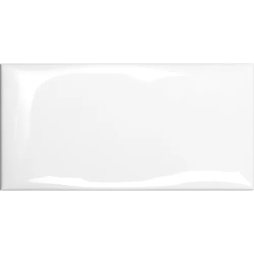 Cotton White Vit Vågig Glossy Blank