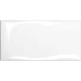 Cotton White Vit Vågig Glossy Blank