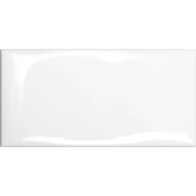 Cotton White Vit Vågig Glossy Blank