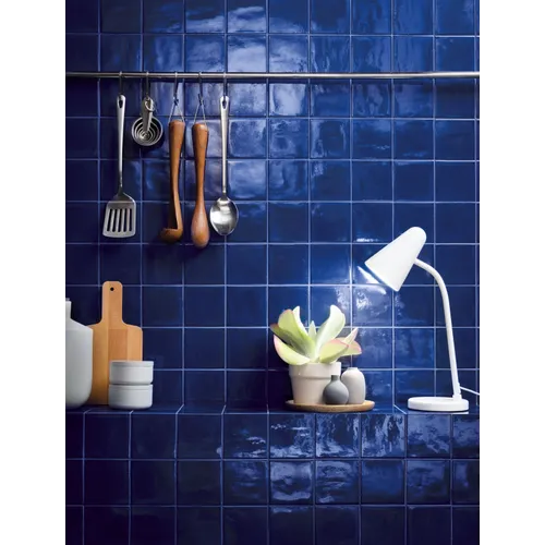 Maiolican Blu Blå Blank