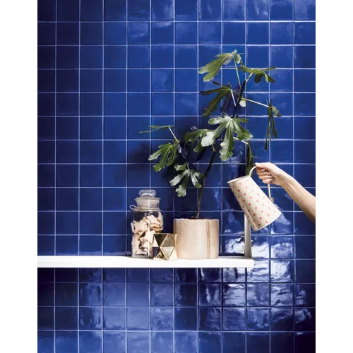 Maiolican Blu Blå Blank