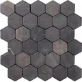 Indostone Grey/Black Hexagon