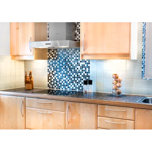 Glasmosaik Gråmix blank