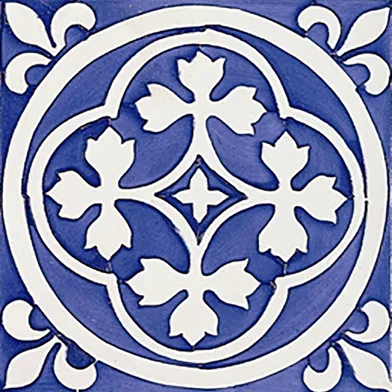 Rustica Almedijar Azul/Blå Blank Dekor