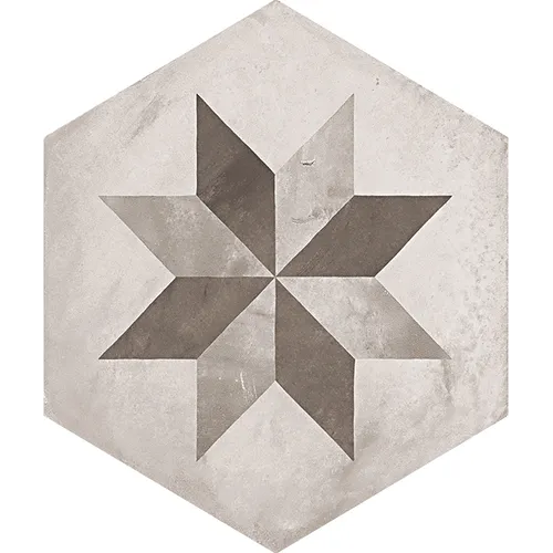 Terra Black/Grey Hexagon Mix Dekor