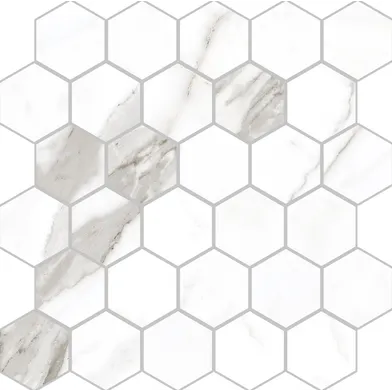 Marmi Statuario Levigato Hexagon Rect