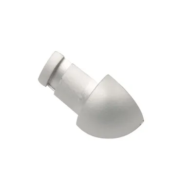 Hörndel kv.rund alu silver matt 8 mm