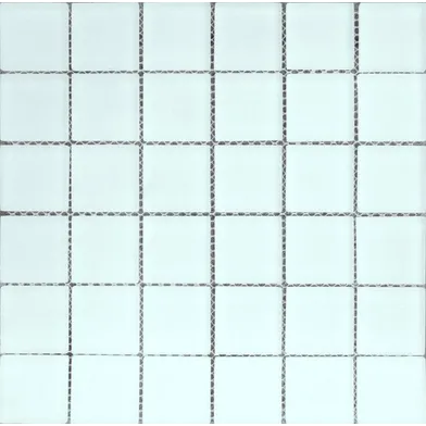 Glasmosaik Vit blank