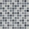 Glasmosaik Gråmix blank