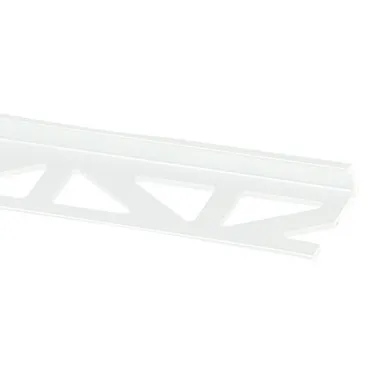 Kakellist Rak, Alu. 10 mm, Vit