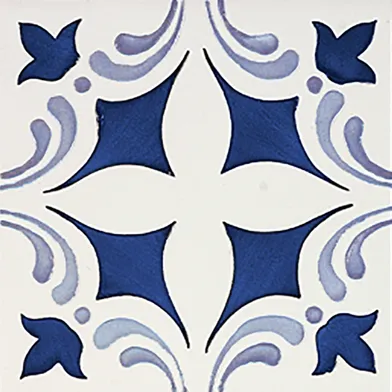 Rustica Oropesa Azul/Blå Blank Dekor