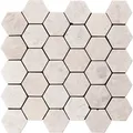 Indostone White Hexagon