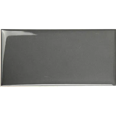 Cotton Antracit Vågig Glossy Blank