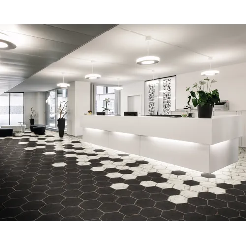 Retro Negre Svart Hexagon