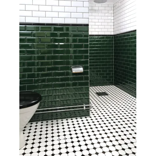 Tech Octagon Vit Matt Mosaik