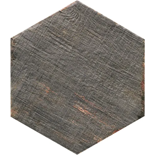 Retro Cendra Grå Hexagon