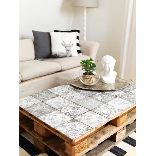 Maiolica Ornamenta Grigio Grå Dekor