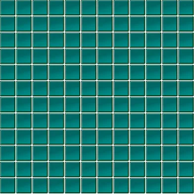 Glasmosaik Turkosblå Blank(E31)