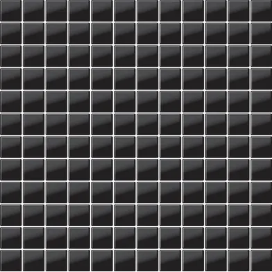 Glasmosaik Svart Blank(G03)