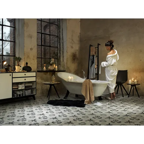 Terra Black/Grey Hexagon Mix Dekor