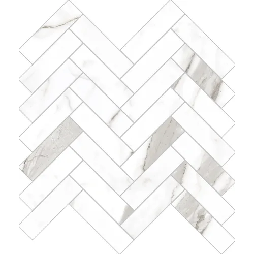 Marmi Statuario Levigato Herringbone