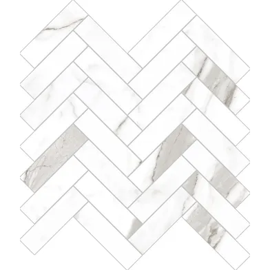 Marmi Statuario Levigato Herringbone