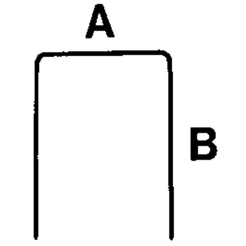 Häftklammer Nr 13 8 mm, 2500 st/frp