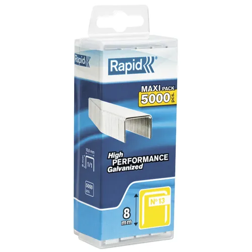 Häftklammer Nr 13 8 mm, 2500 st/frp