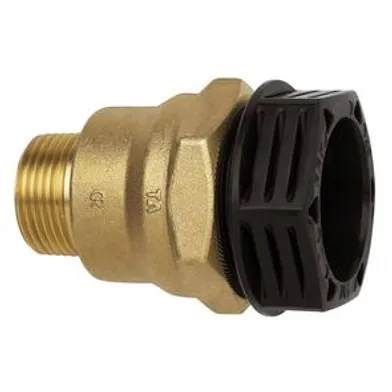 Plaströrskoppling rak tryckmutter/utv. 32 mm x r25, metall