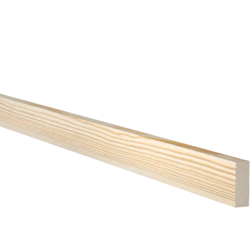 Planhyvlad obehandlad furu 15 mm 15x43 mm, 1000 mm